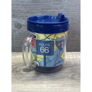 Dad Mug Route 66 Thermal Insulated Holographic Sippy Cup Eagle USA Map Vintage